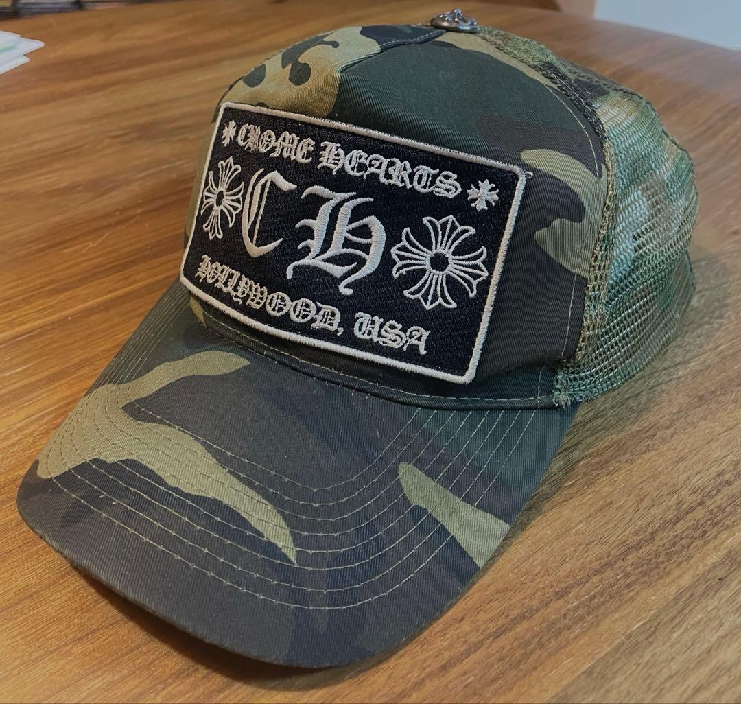 CHROME HEARTSカモフラ トラッカーキャップ CHパッチ