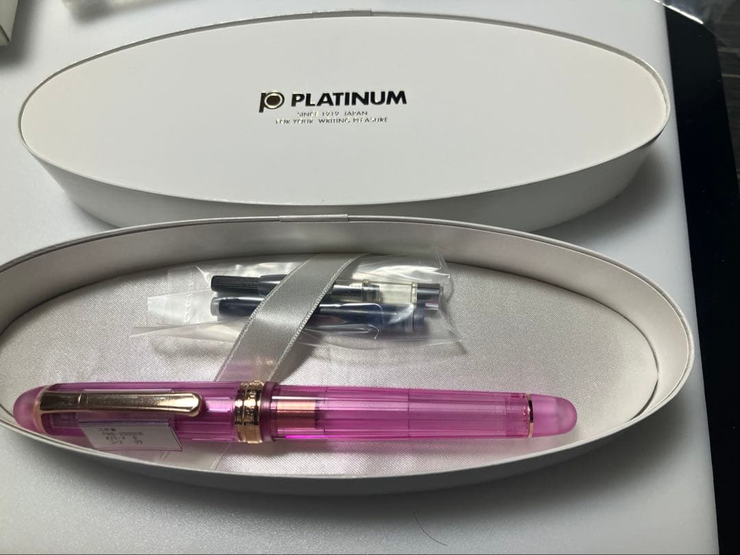 初期ロット　PLATINUM　#3776　センチュリー　ニース　リラ　B-nib