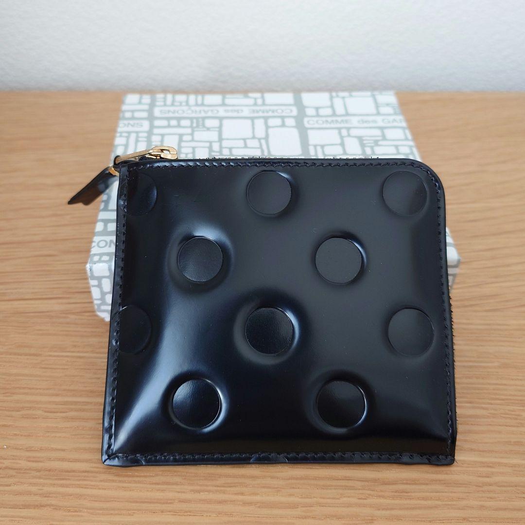 コムデギャルソン L字型ミニ財布 ポルカドット
