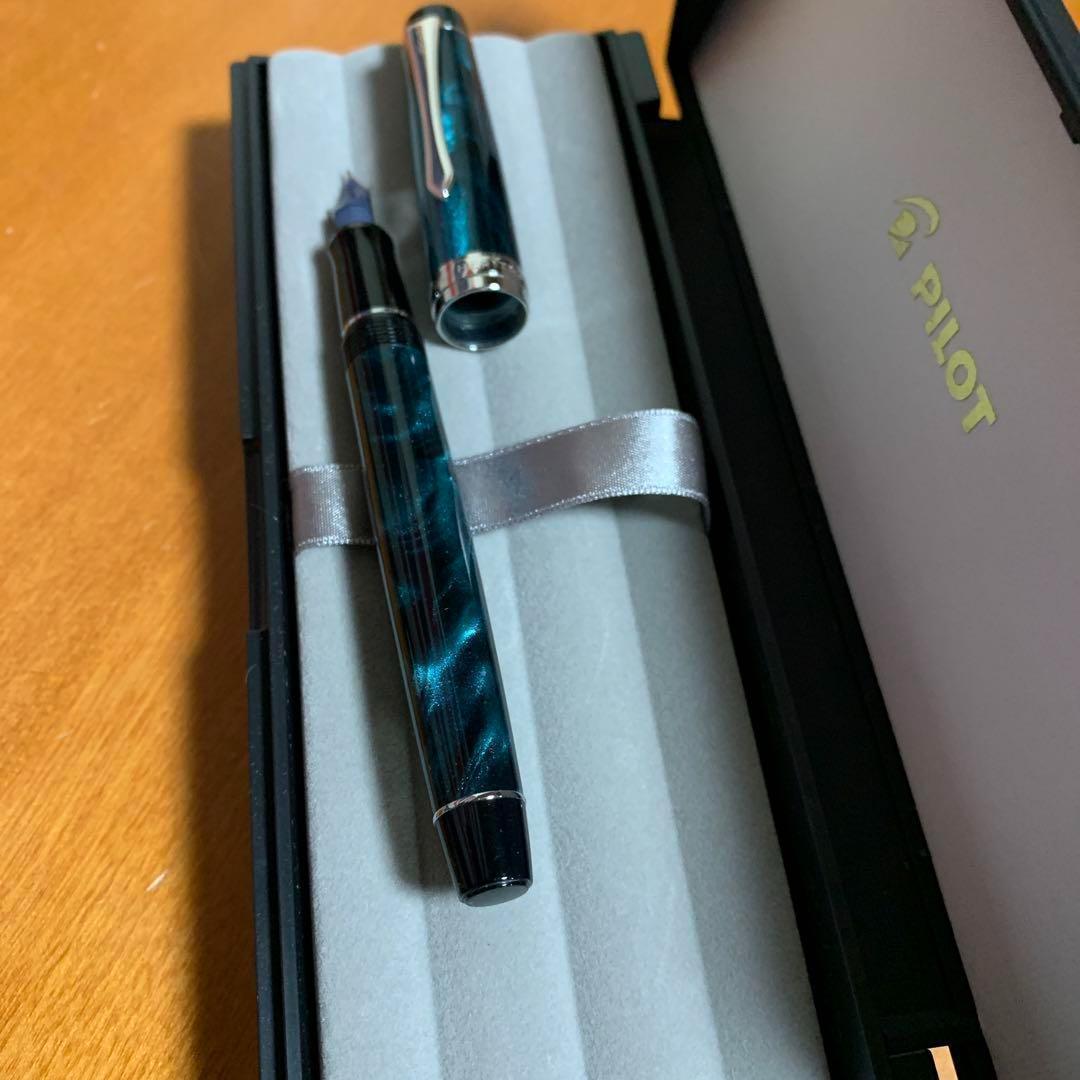 パイロット カスタムヘリテイジSE マーブルグリーン F(細字)