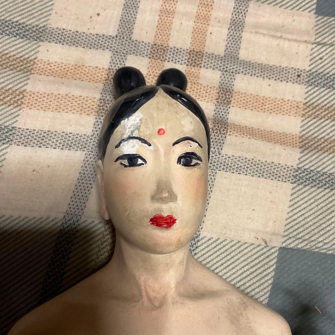 裸弁天様　座像　FRP造形人形。