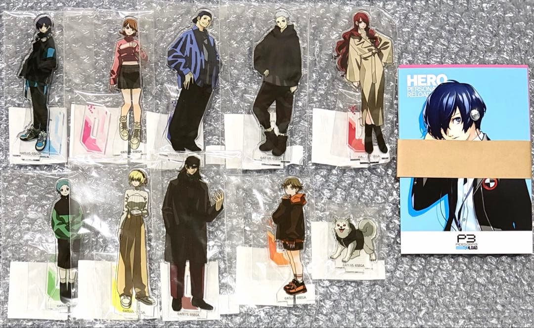ペルソナ3リロード　ヴィレヴァン　アクリルスタンド 10種類セット+ポストカード