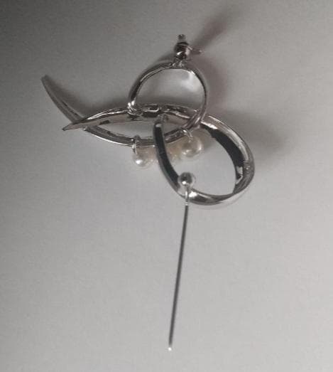 TASAKI シルバーパールブローチ