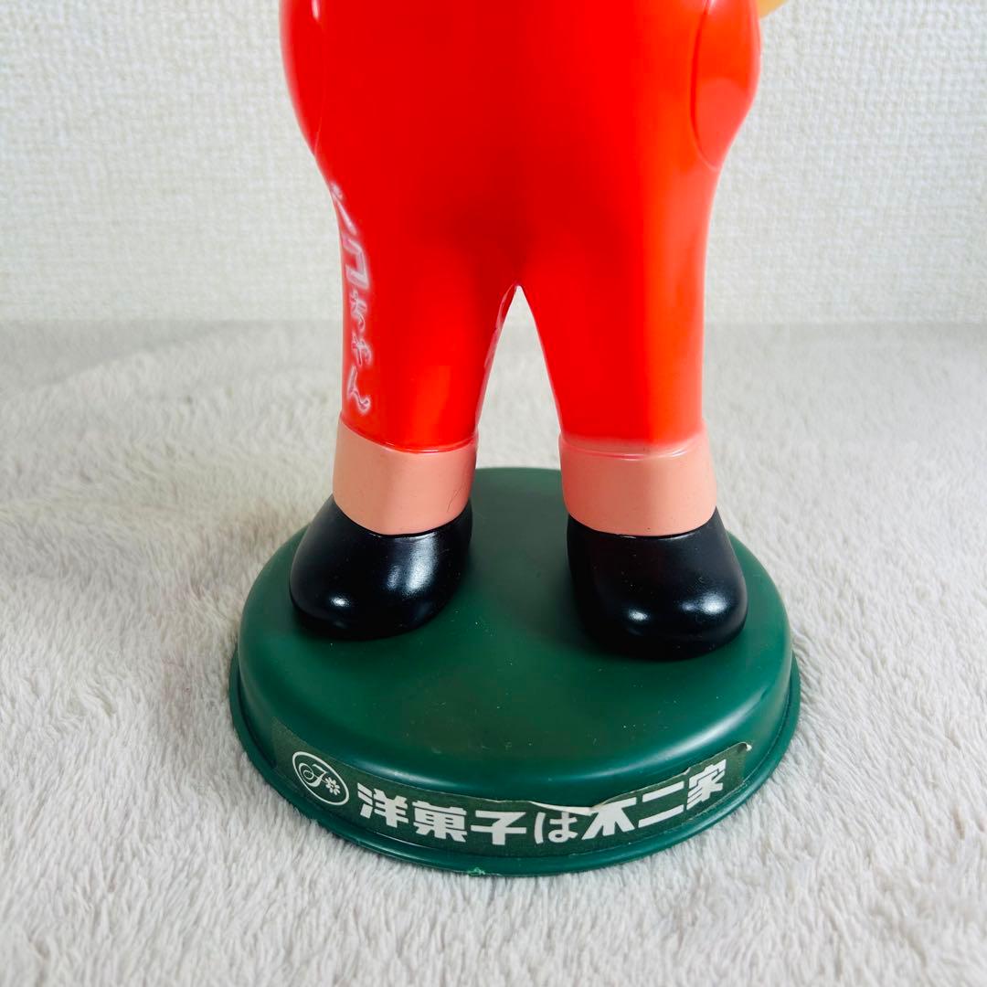 【超希少美品】不二家 首ふりペコちゃん　ソフビフィギア　スプリング　レトロ