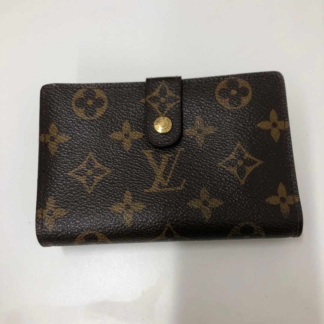 ルイ ヴィトン ポルト モネ ヴィエノワ がま口　モノグラム 折り財布
