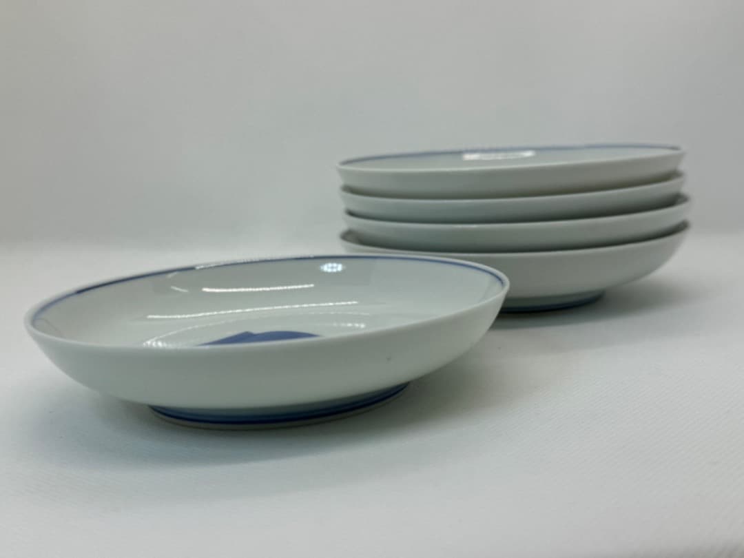 京焼 染付瓢箪小皿 ５客