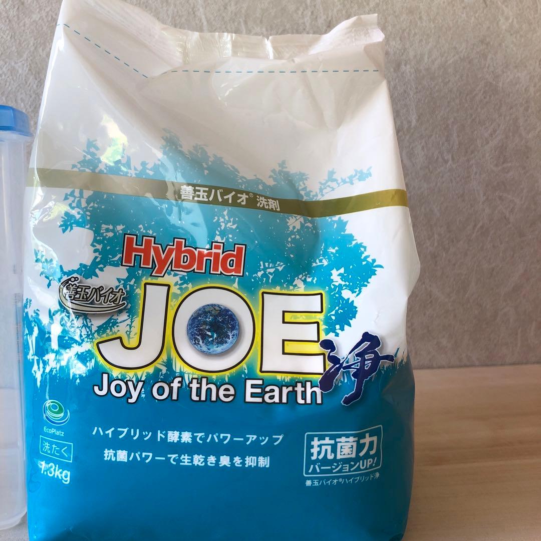 善玉バイオ洗剤ハイブリッドJOE 浄 1.3Kg 6袋＋詰替容器付き