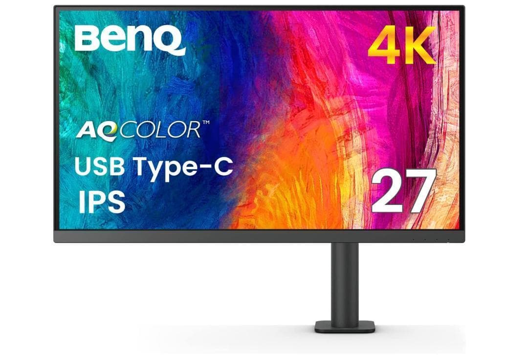 チョップ様用 BenQ PD2705UA モニターアーム付属4Kモニター