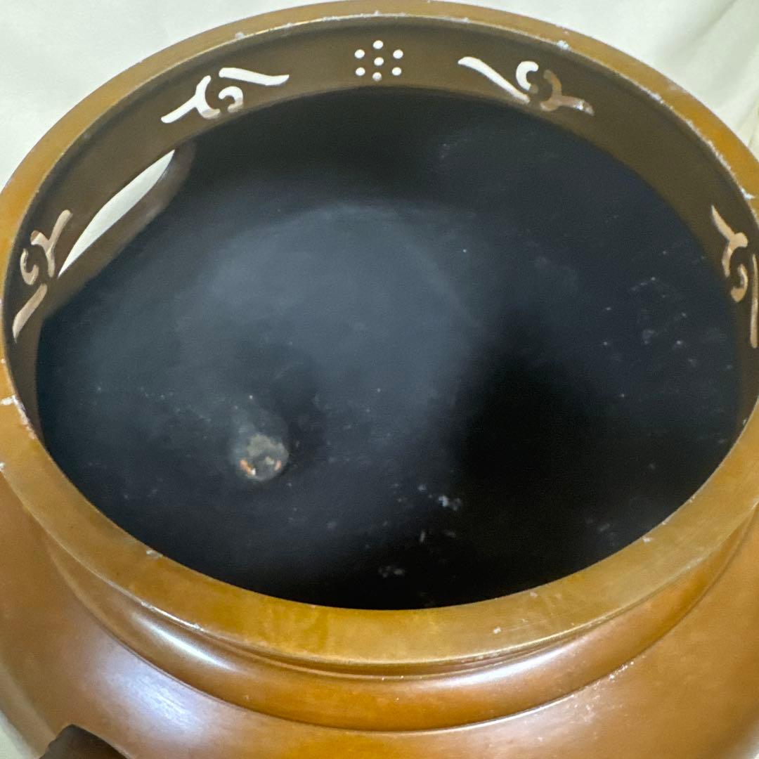 唐銅 鬼面風炉 鋳物 茶道 伝統工芸品