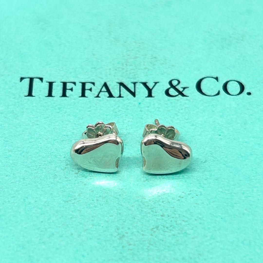 美品　ティファニー　フルハート　ピアス　シルバー　925