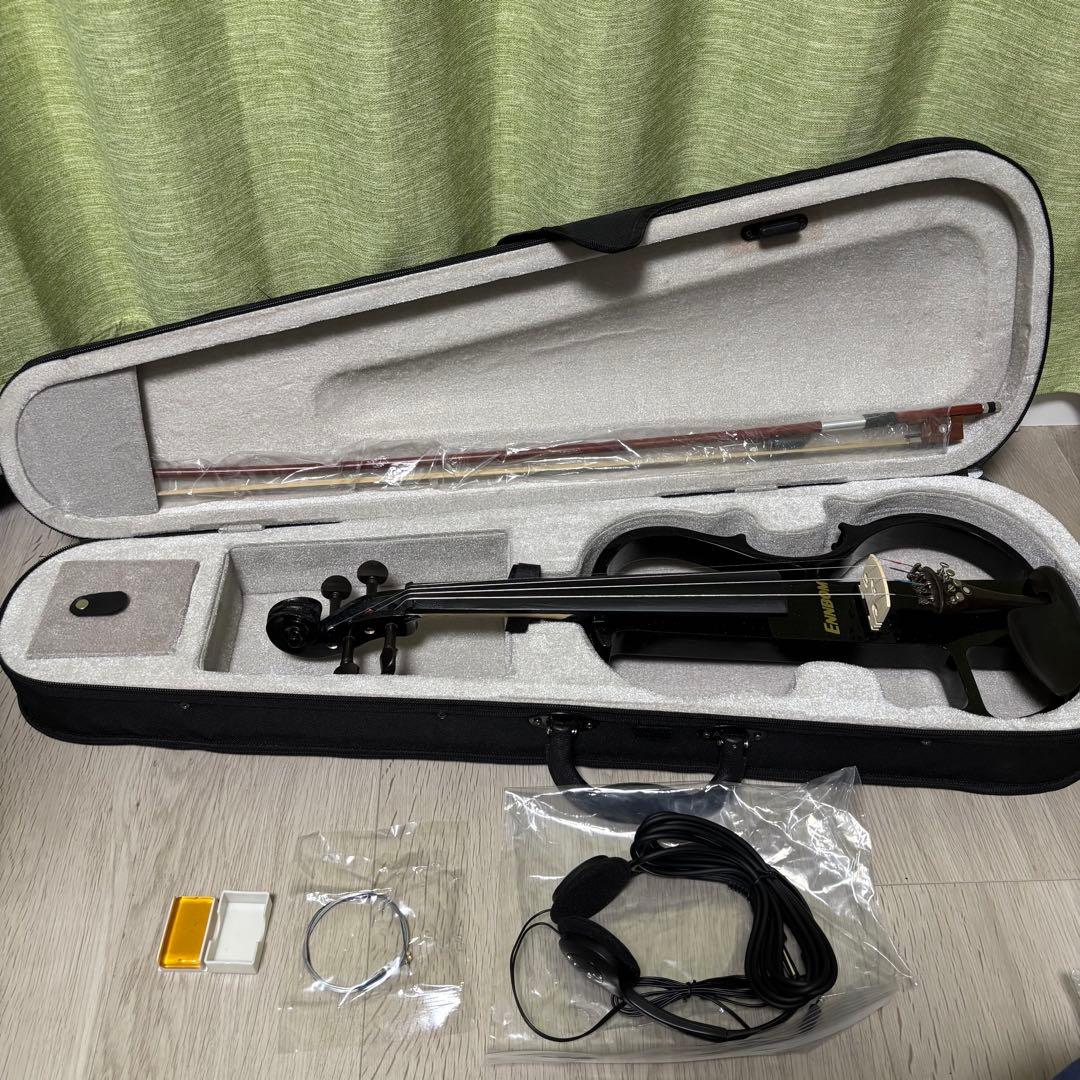 ENNBOM サイレントバイオリン　4/4 エボニー　エレキバイオリン