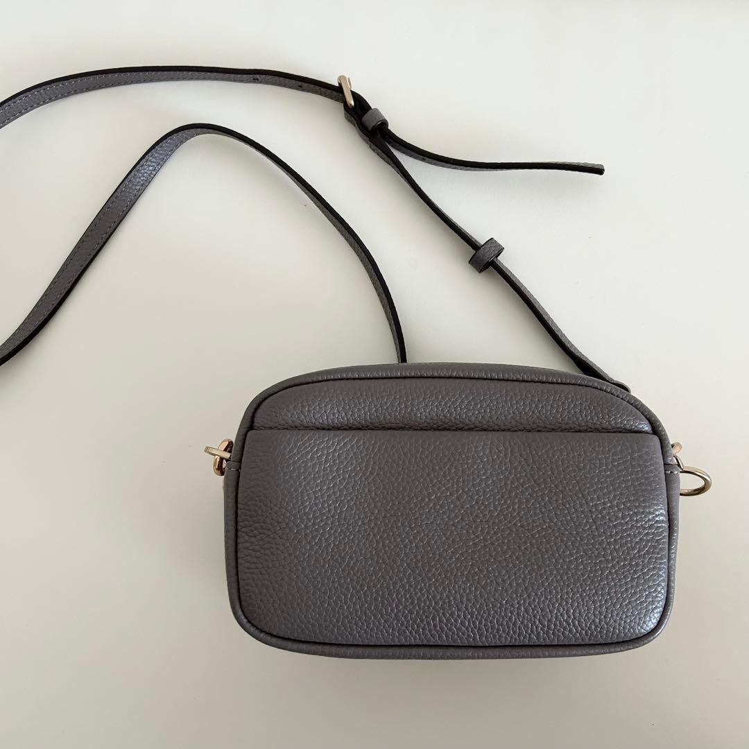 TORY BURCH トリーバーチ グレー ペリーボンベ　ミニバッグ