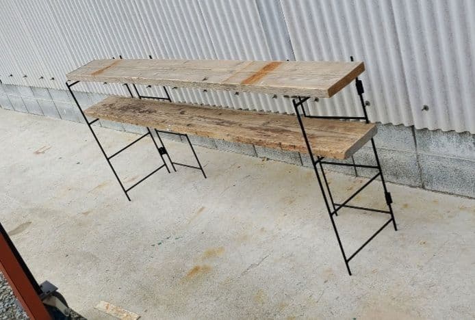 アイアンシェルフ アイアンラック 収納 キッチン キャンプ 多肉植物 棚 什器