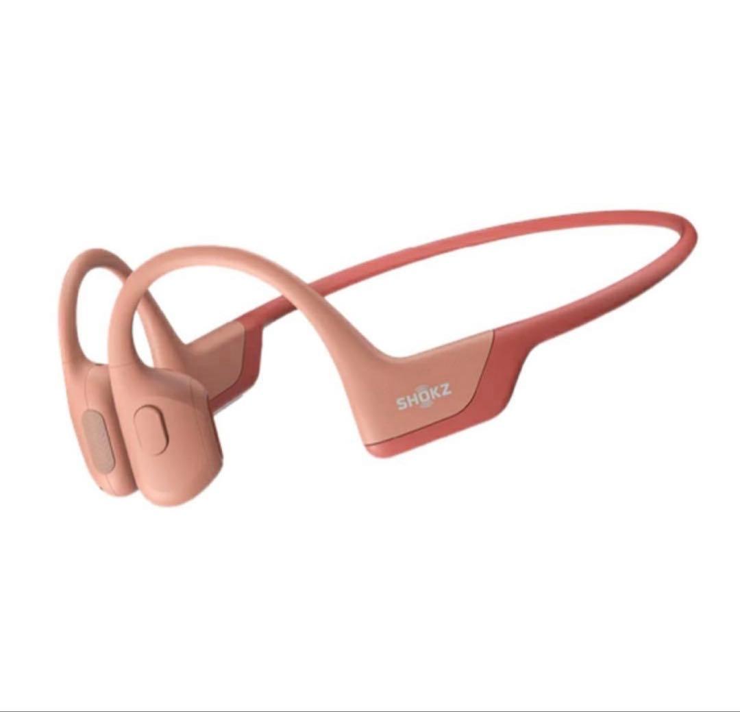 新品　SHOKZ OPENRUN PRO 骨伝導イヤホン　ピンク　保証書付属