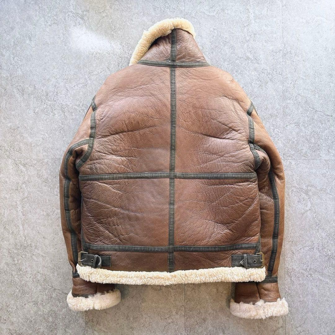 【美品】TYPE B-3 ムートン フライトジャケット 羊革 ボア