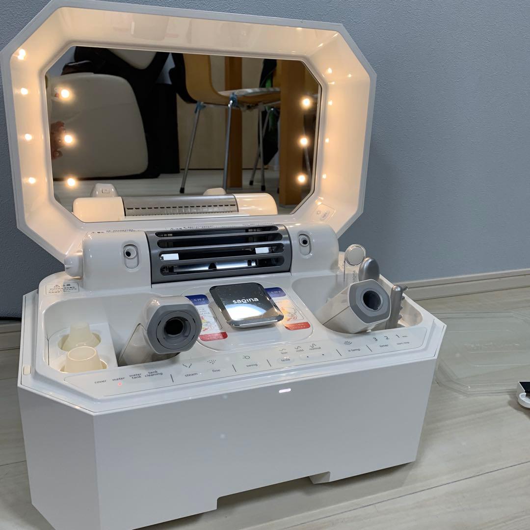 サキナLEDライト付き美顔器 ホワイト