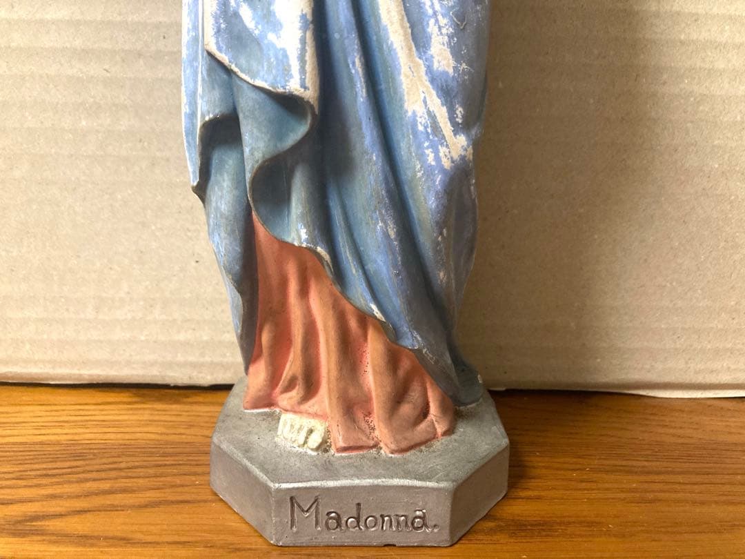アンティーク マドンナ 聖母マリア像 キリスト ビンテージ レトロ 昭和 当時物