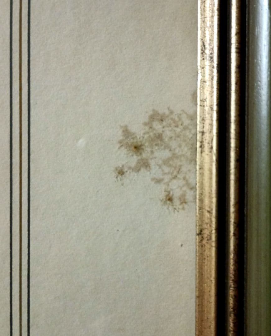 額装品　木版画　古地図の扉絵　1572年　ミュンスター　稀少　入手難作品