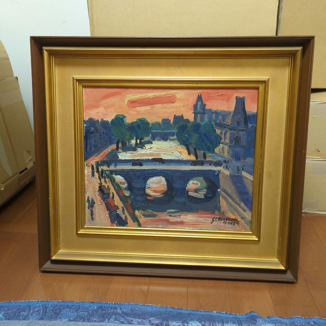 益田義信　絵画　油絵（8Fサイズ）