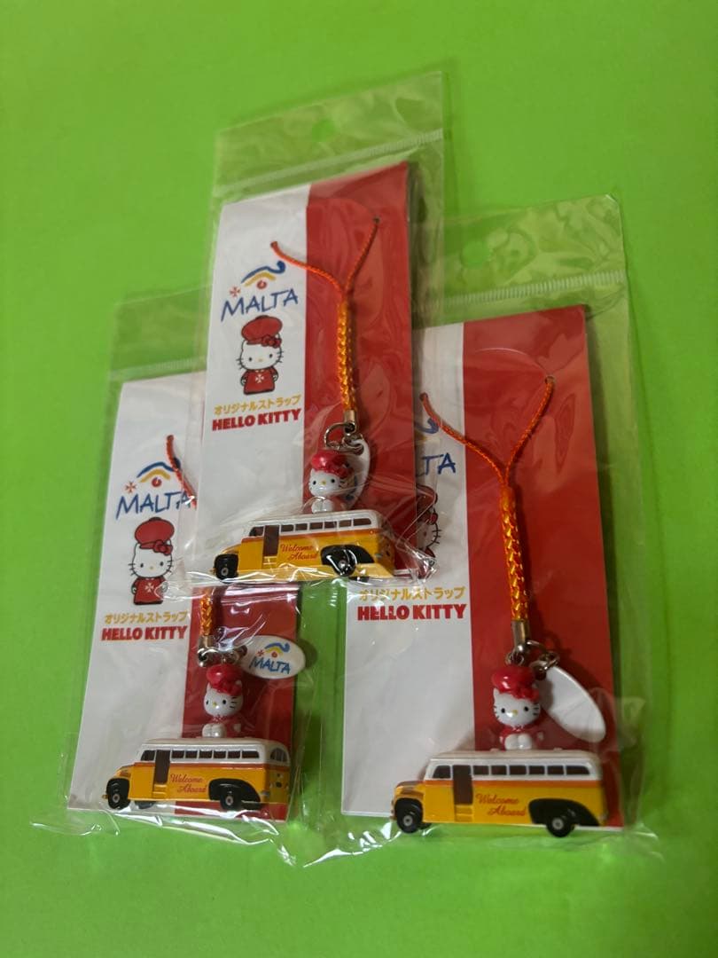 キティ　ストラップ　未開封　バス　コラボ