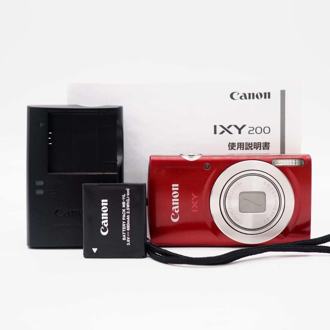 Canon IXY 200　レッド コンパクトデジタルカメラ