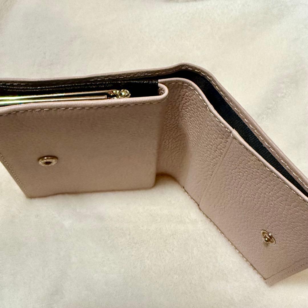 皇居 財布 ピンクベージュ 二つ折り財布 限定品