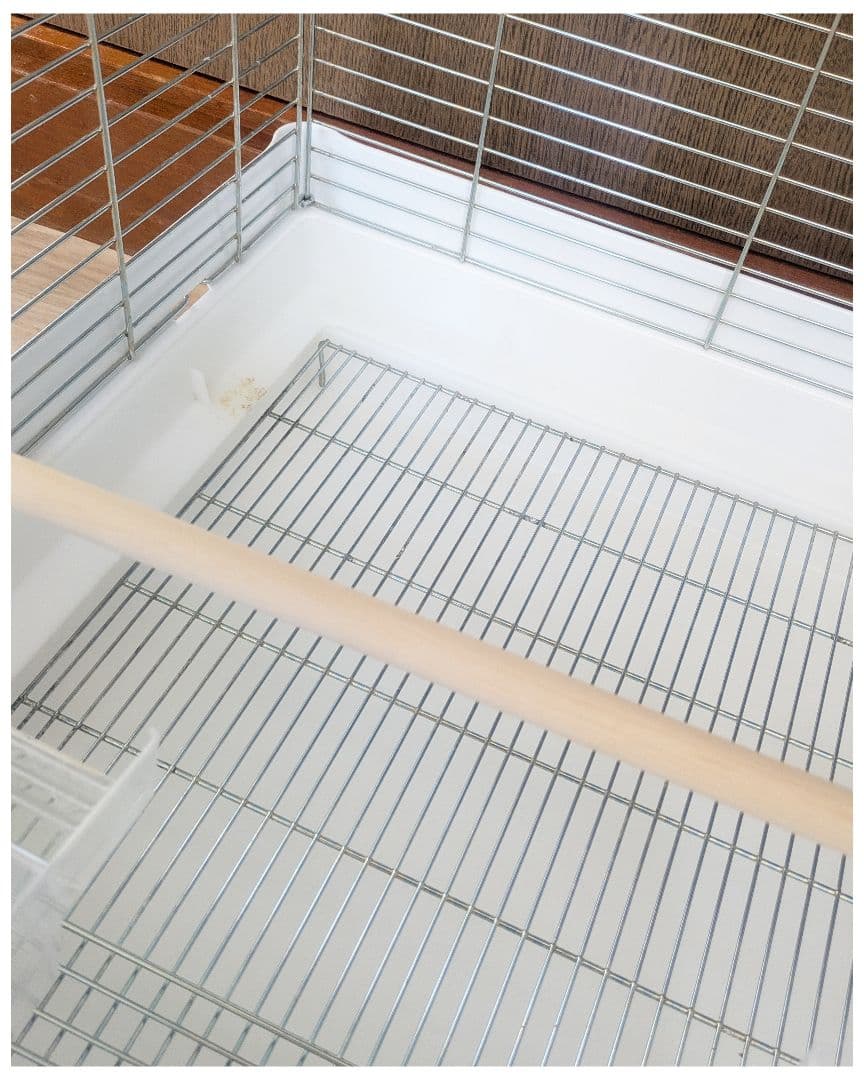 最終値下げ鳥かご HOEI 465オカメ ホワイト オウム 銀メッキ 白 ケージ