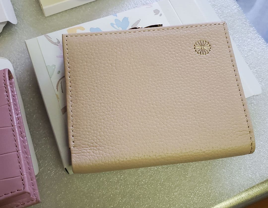 【本日のみの限定出品❗最安値❗】皇居財布　がま口　ピンクベージュ