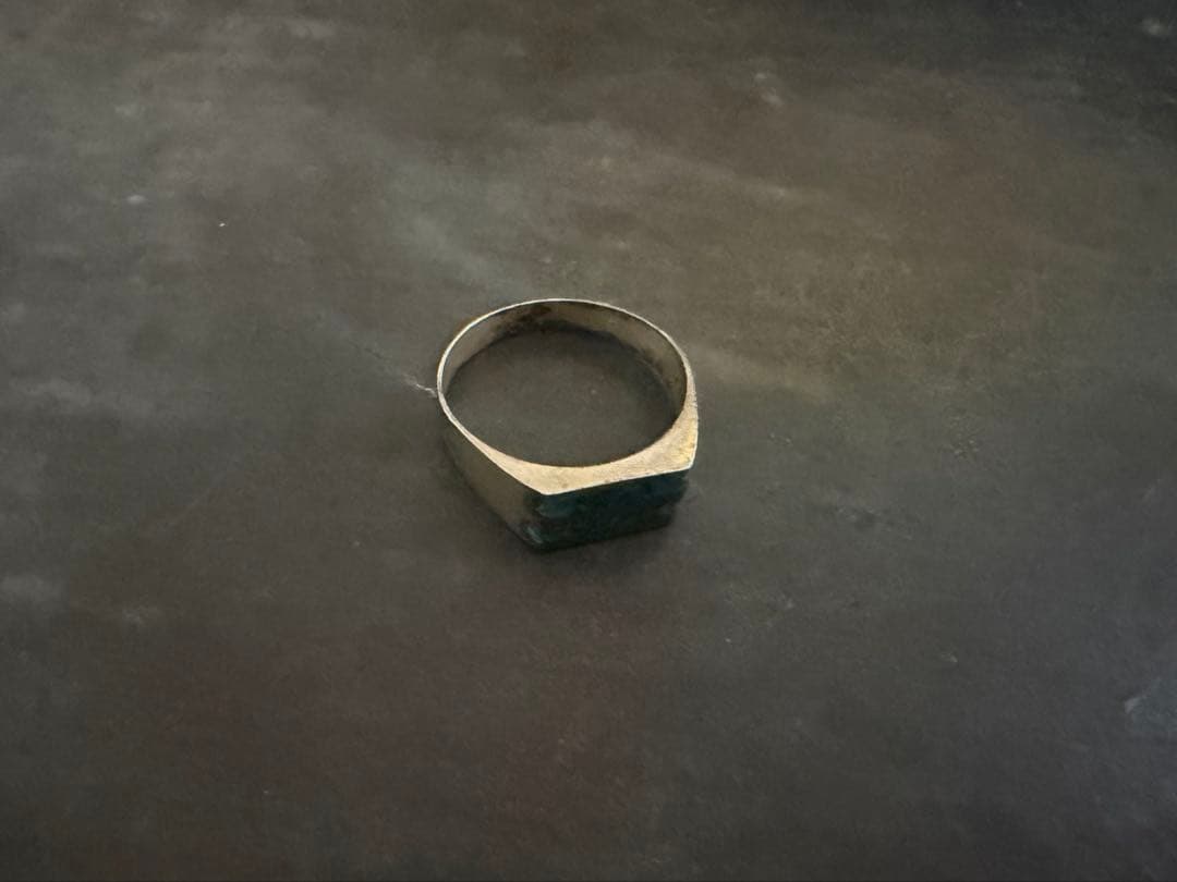 希少　メキシコ　ヴィンテージ　リング　アンティーク　インレイ　ターコイズ　925