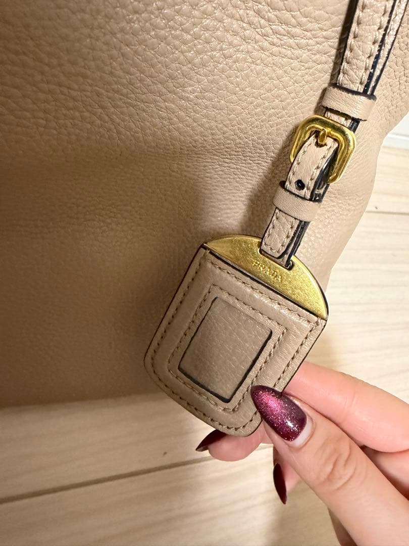 PRADA プラダ ハンドバッグ 2WAYベージュ 正規品 型崩れあり 美品