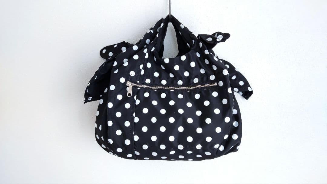 コムデギャルソン　グッドデザインショップ　ドット＆リボンバッグ　ブラック