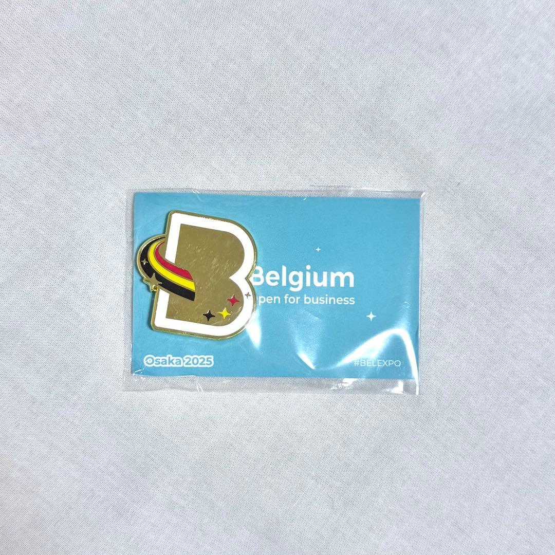 新品未使用 大阪万博 ベルギーパビリオンピンバッジ マグネット ナショナルデー