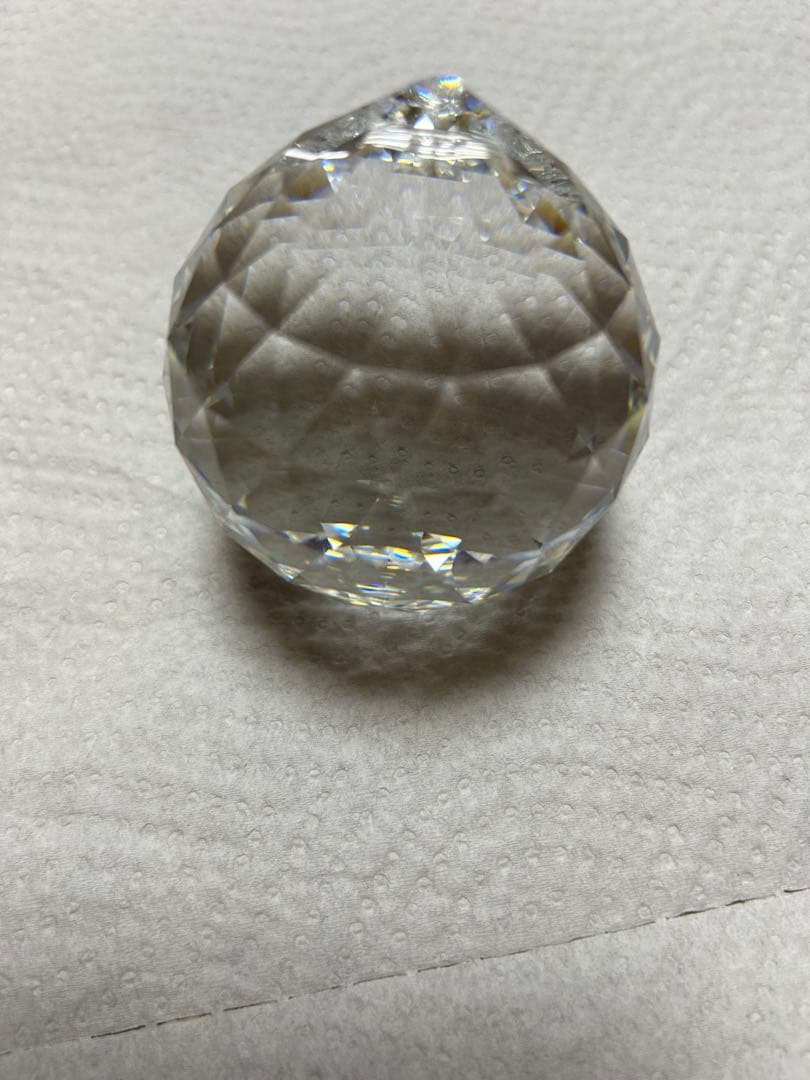 値下げ‼️スワロフスキーの逸品‼️希少品‼️クリスタル多面体ボール　サンキャッチャー