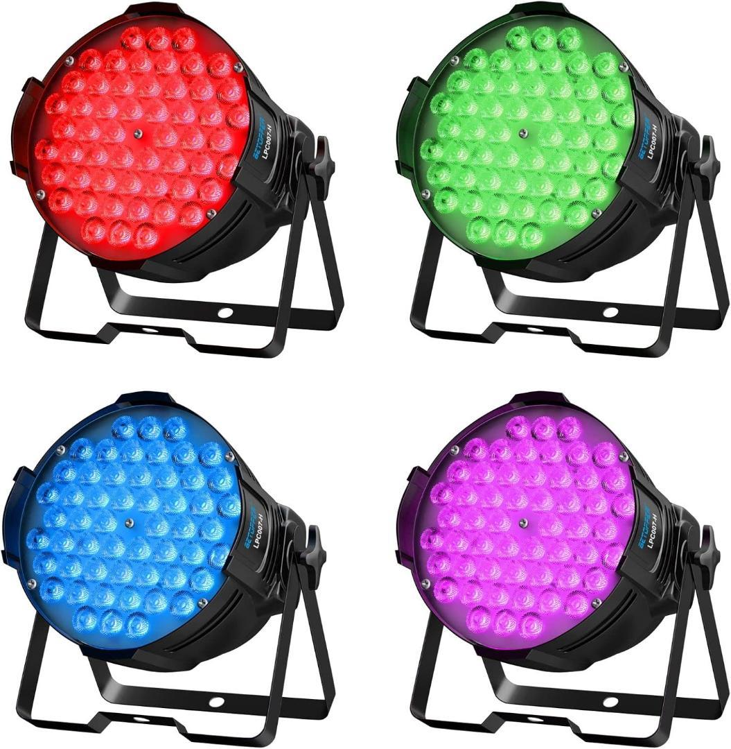 【開封済み・未使用】BETOPPER ステージライト　LED　RGB　4個セット