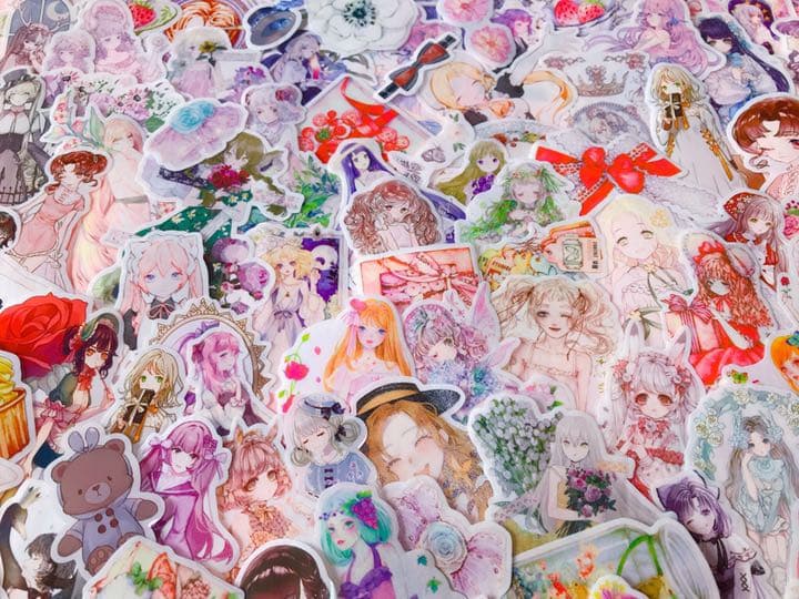 可愛いい❤️❤️人物マステフレークシール( ⸝⸝•ᴗ•⸝⸝ )150