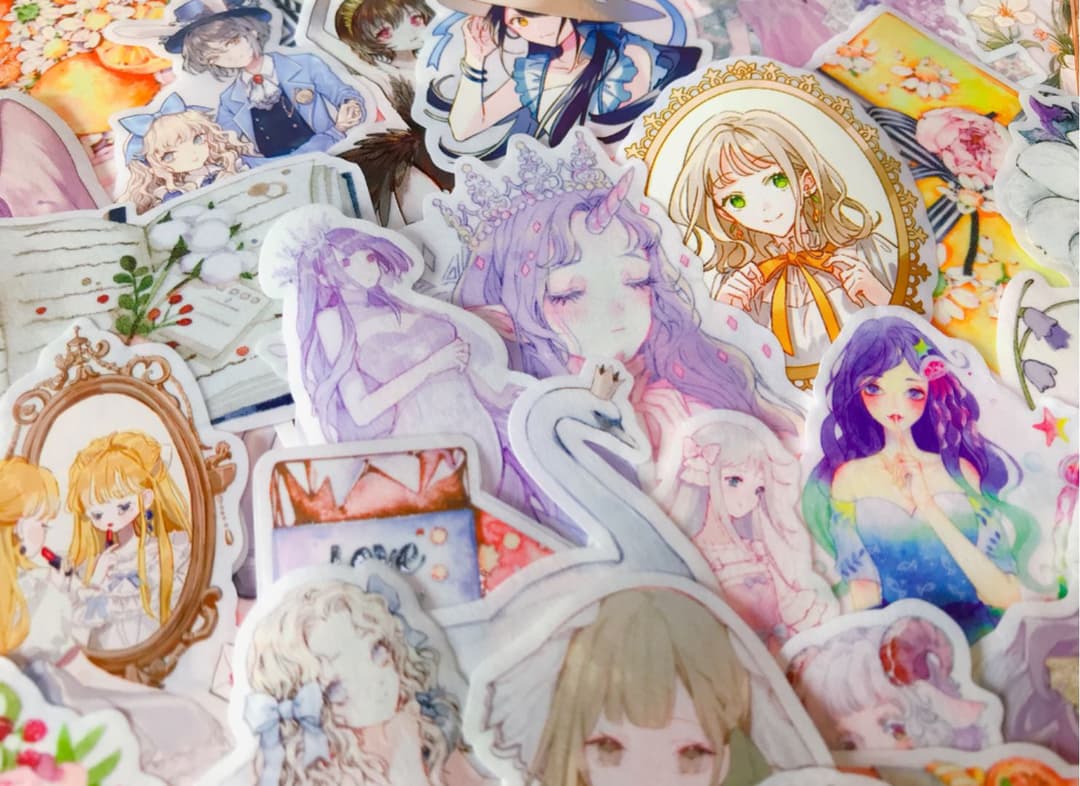 可愛いい❤️❤️人物マステフレークシール( ⸝⸝•ᴗ•⸝⸝ )150