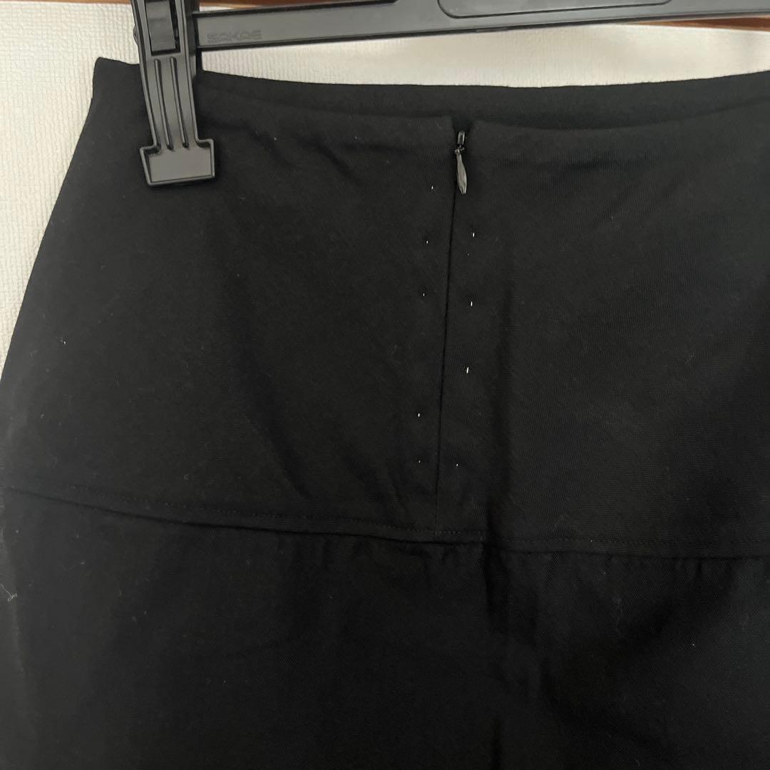 ヨウジヤマモト黒 タイトスカート ステッチ入り