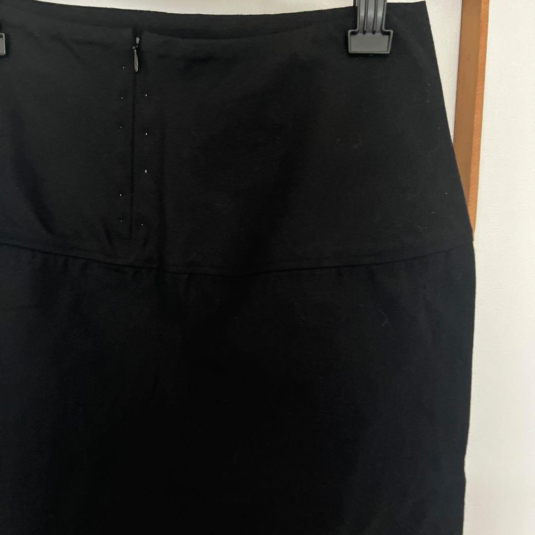 ヨウジヤマモト黒 タイトスカート ステッチ入り