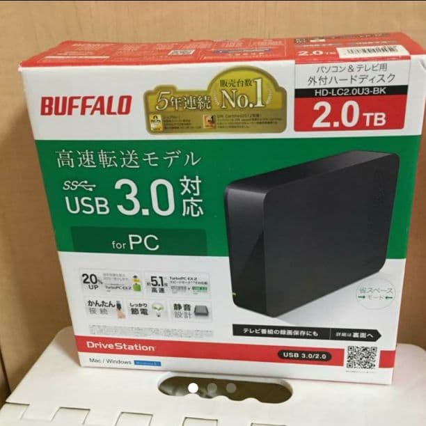 BUFFALO 外付けハードディスク★*゜