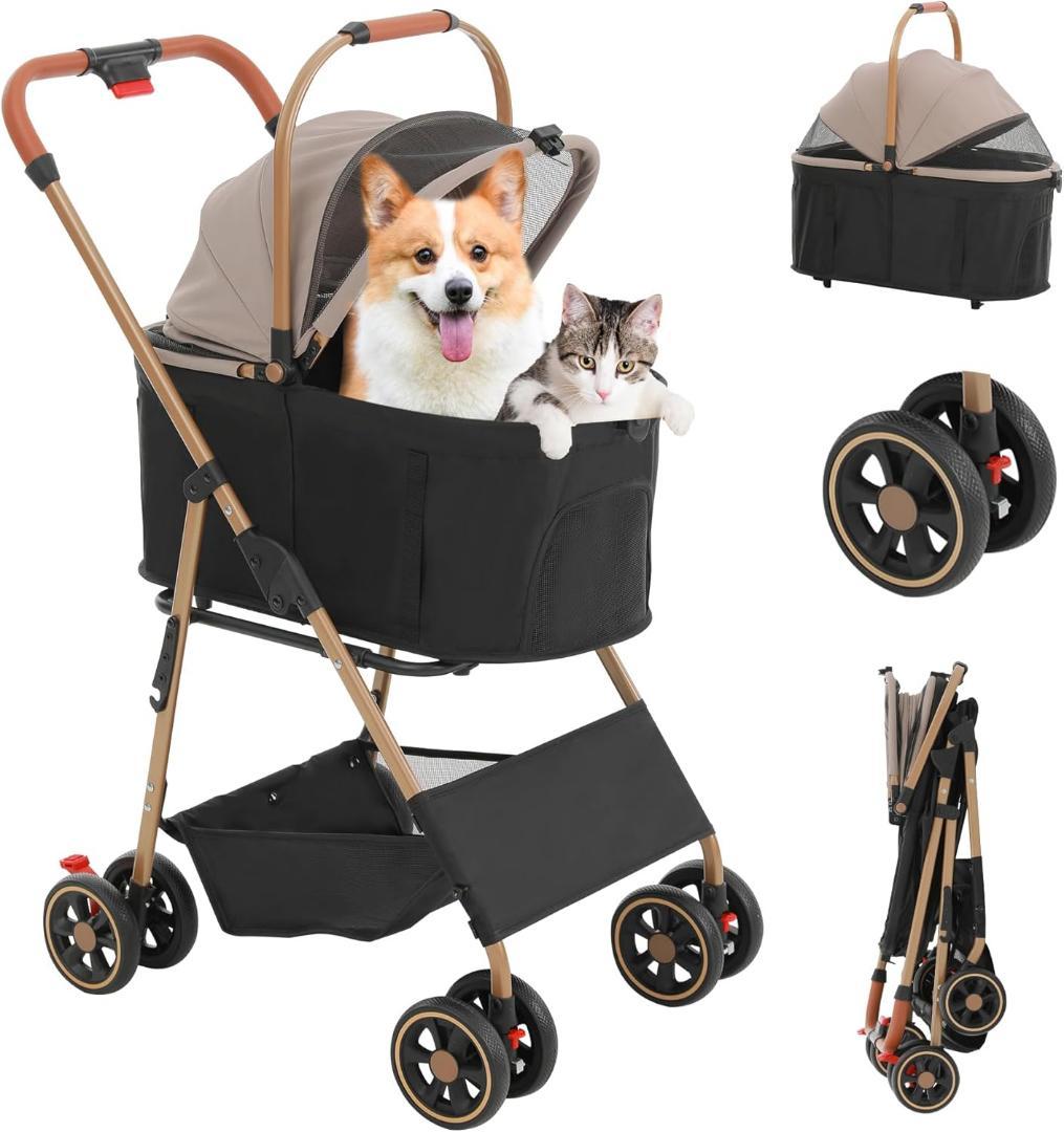 ペットカート 多頭の小型犬&猫 中型犬一匹用