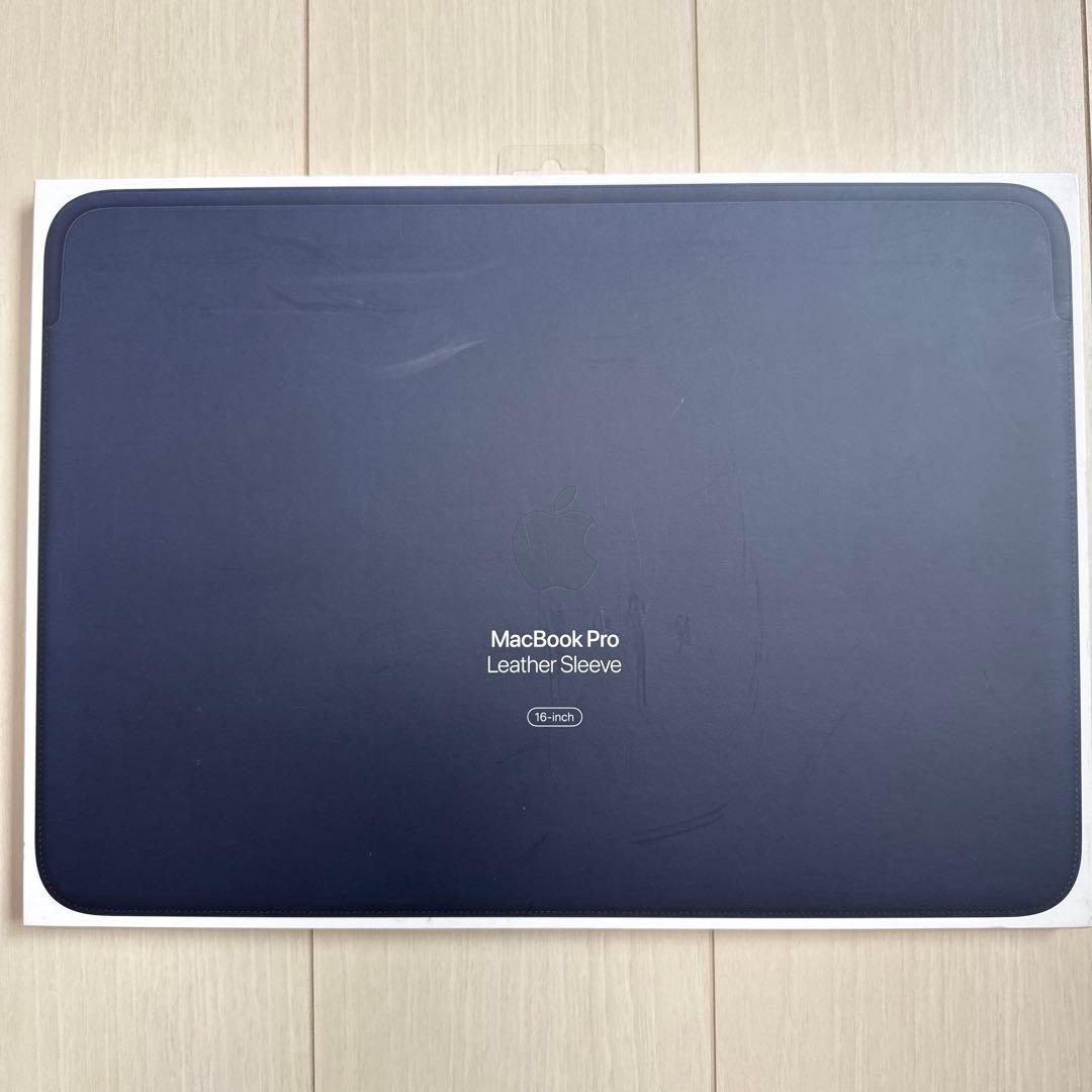 Apple 純正 レザースリーブ Macbook Pro 16インチ