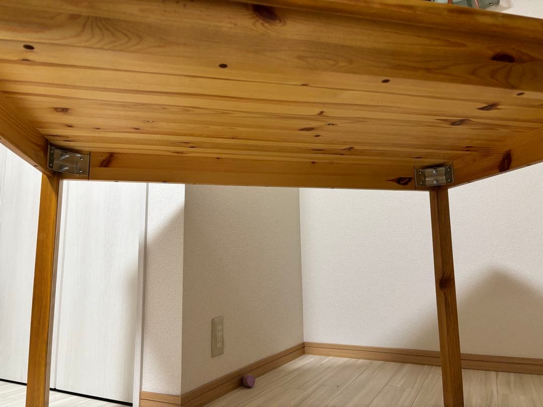 木製シンプルテーブル（ナチュラルウッド） ナフコ