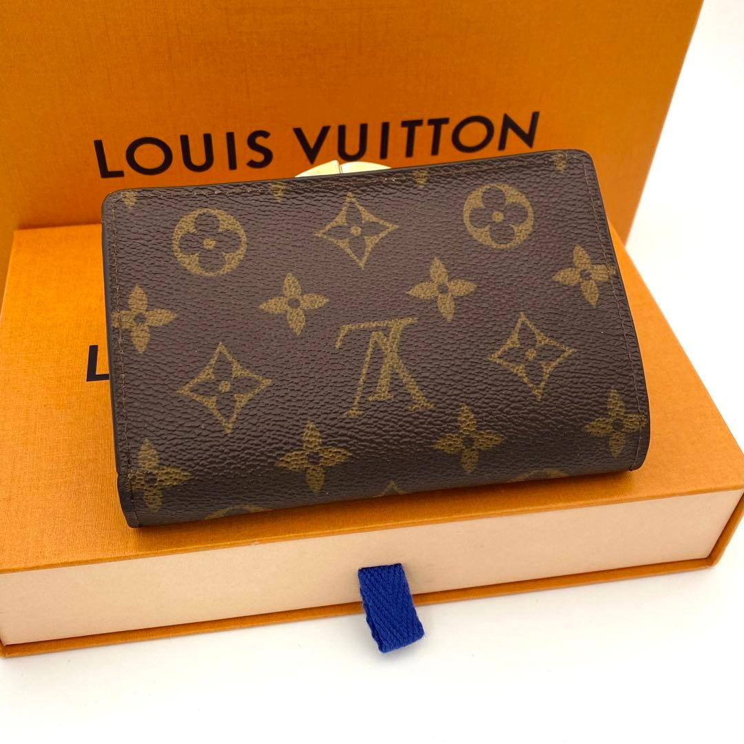 新型❣️ ルイヴィトン モノグラム ヴィエノワ がま口 折り財布