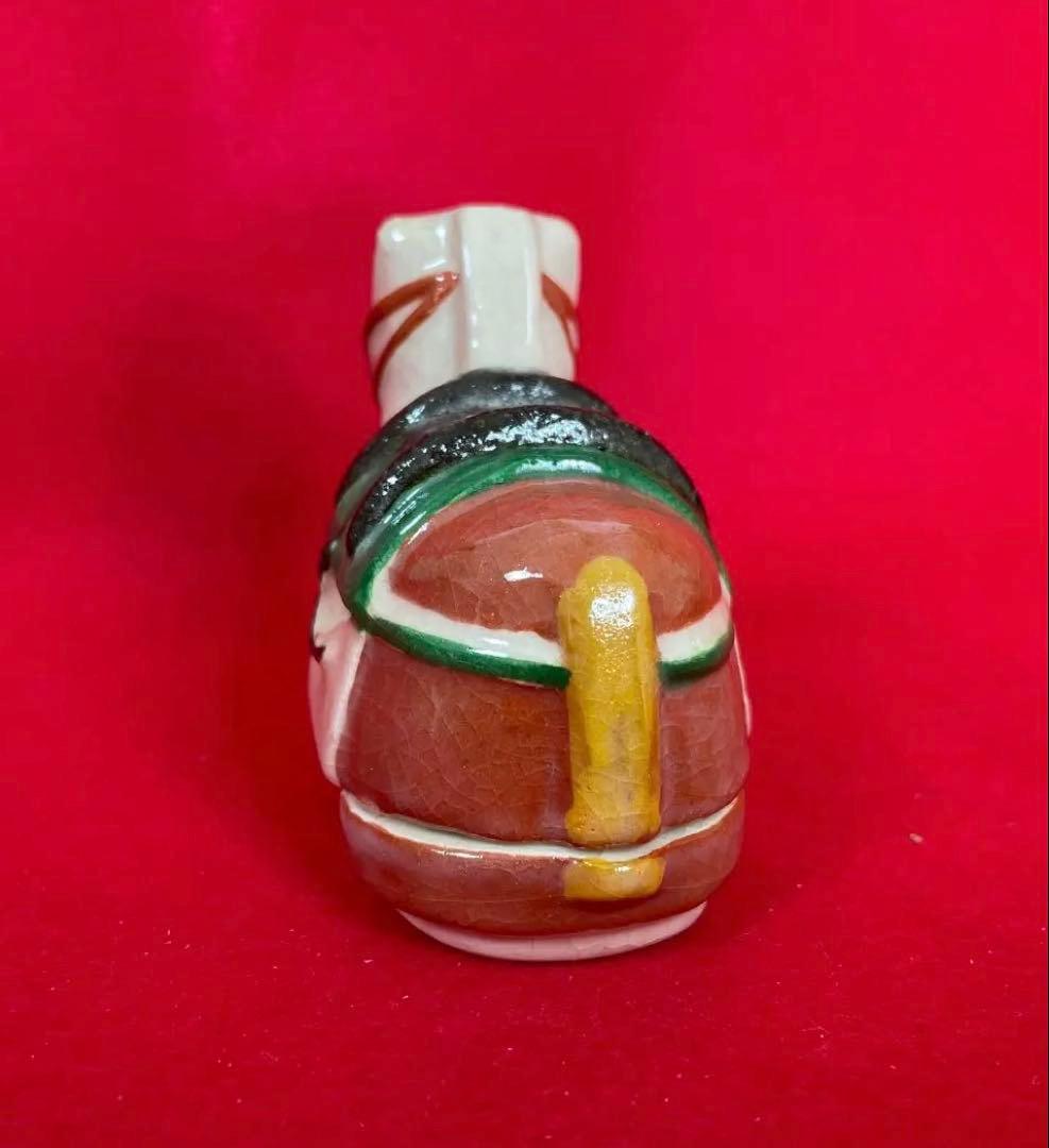 茶道具　陶器の馬の香合　木箱付き