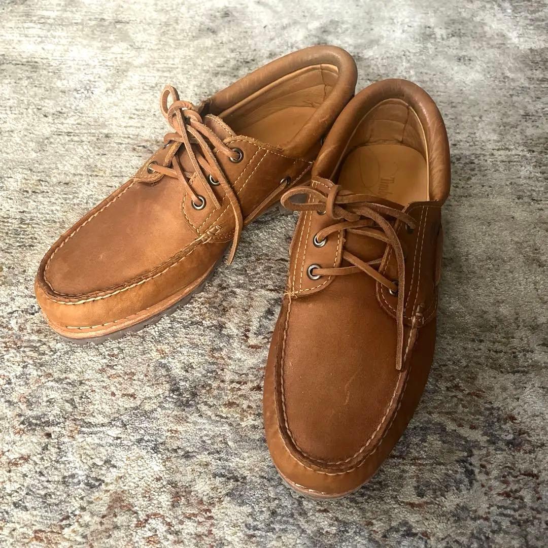 Timberland ブラウン デッキシューズ　3eye