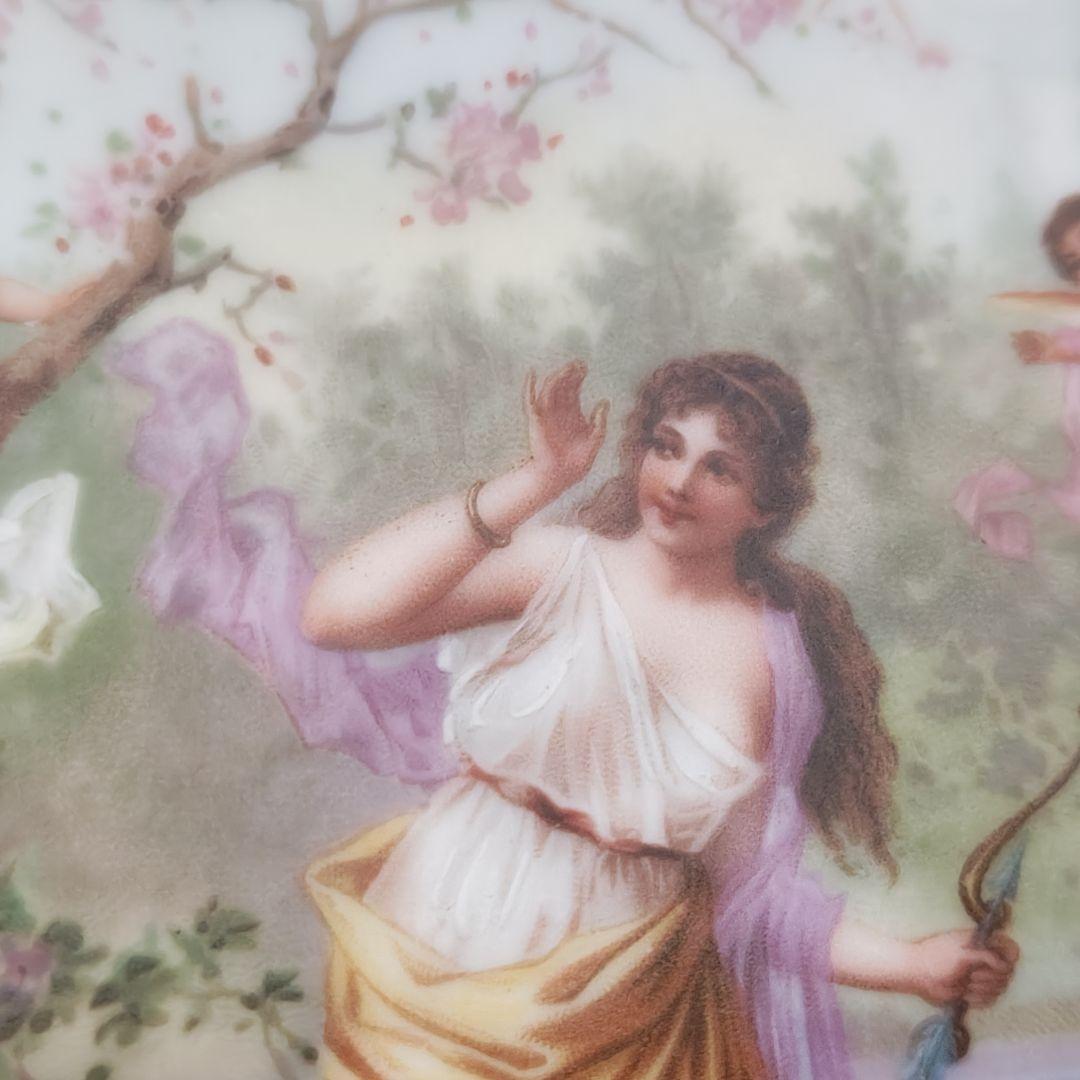 アンティーク ウィーン 手描き 飾り皿