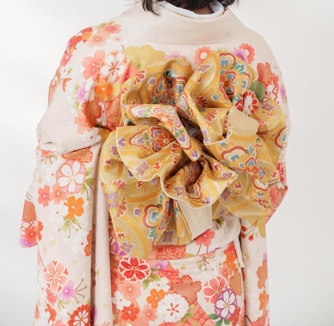 ≪美品≫正絹　振袖９点フルセット【737】【150cm~160cmの方用】