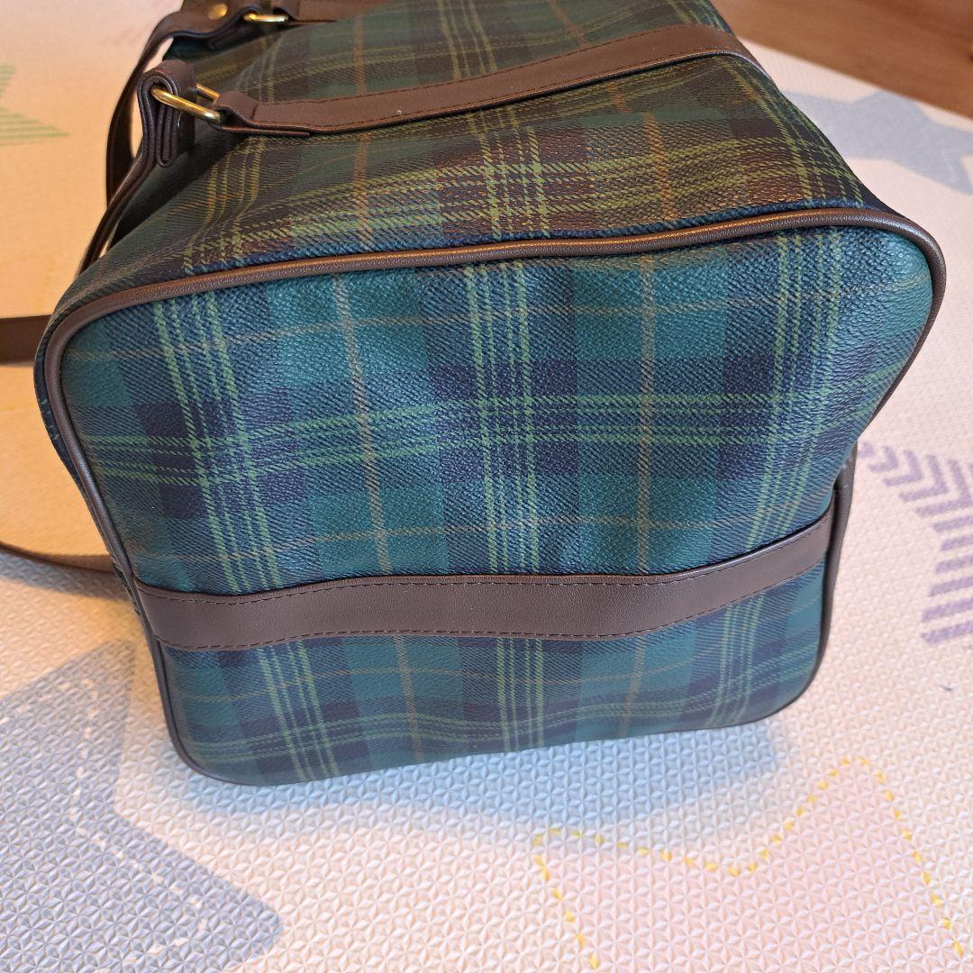 GREENWICH POLO CLUB ボストンバッグ タータンチェック柄　緑