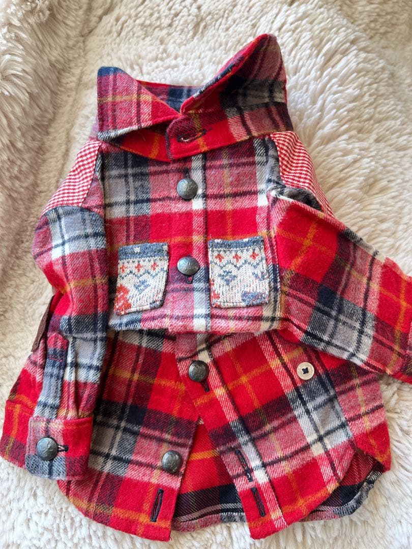 希少❣️試着のみ❣️受注会オーダー品 めちゃ可愛い❣️ネルシャツ2ハーフ