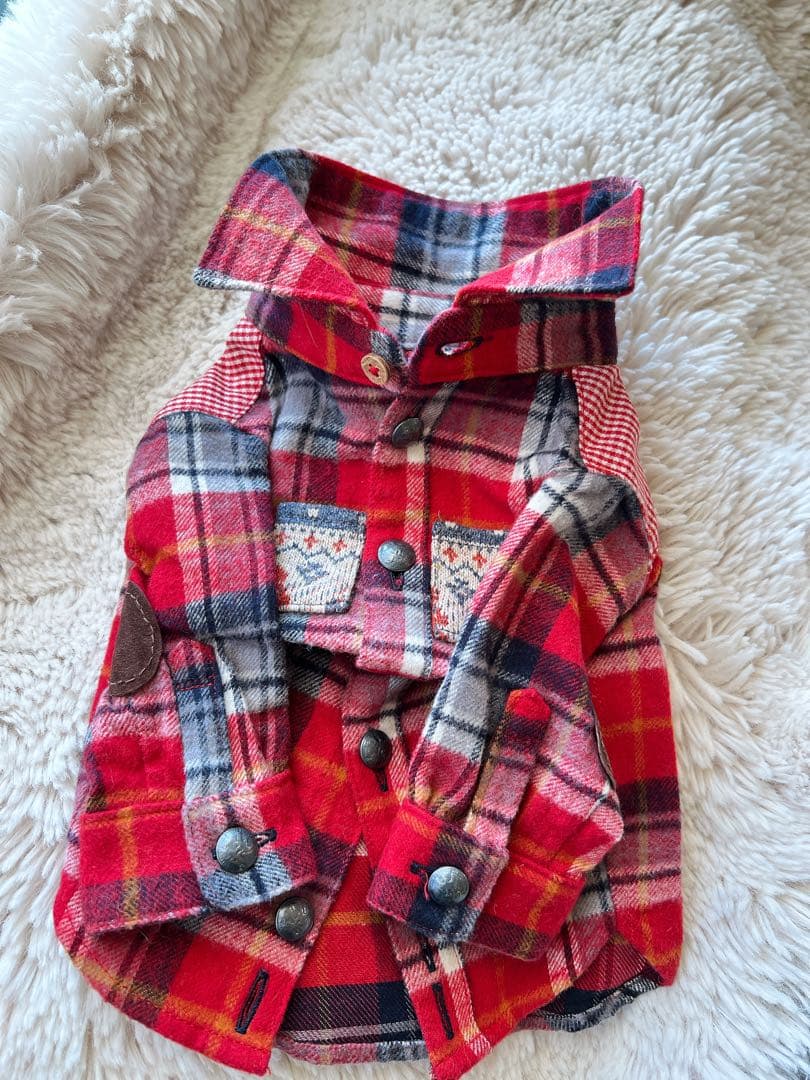 希少❣️試着のみ❣️受注会オーダー品 めちゃ可愛い❣️ネルシャツ2ハーフ